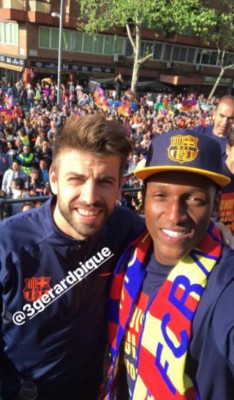 FOTOS: La gran celebración del FC Barcelona por el doblete en España