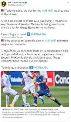 Pollitos tiernos y al filo de la navaja: lo que dice la prensa sobre el Honduras-EEUU por las Eliminatorias&nbsp;&nbsp;