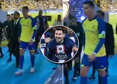 Cristiano Ronaldo le respondió con serenidad a un aficionado que le gritó que Messi es mejor que él.