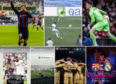 El conjunto blanco recibe hoy al Barcelona en el Bernabéu por la semifinal de ida de la Copa del Rey y los futbolistas calientan lo que será el partidazo.