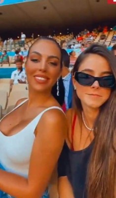 Bellezas: Georgina Rodríguez y sus amigas deslumbran en el estadio durante el Portugal-Bélgica