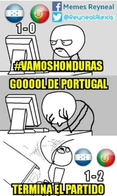 ¡Los mejores memes del juego Honduras contra Portugal!