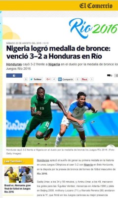 Prensa internacional despide con dignidad a Honduras de los Juegos Olímpicos