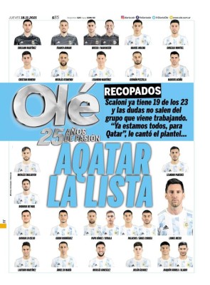 Con Messi a la cabeza: Revelan la convocatoria de Argentina para el Mundial de Qatar 2022: 'Ya estamos listos'