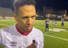 Yan Maciel durante la entrevista a DIEZ sobre el juego ante Comunicaciones.