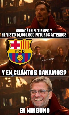 ¡Para morir de risa! Los otros memes que destruyen al Barcelona tras la debacle de Anfield&nbsp;&nbsp;