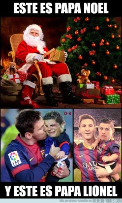 Los mejores memes en el mundo del fútbol en navidad: 'Papá Lionel'