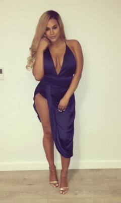 Así es Lateysha Grace, la británica que se le rompió el vestido en programa en vivo