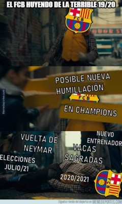 Los memes hacen pedazos al Barcelona y Messi por reaccionar tarde en la liga española