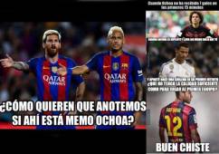 Barcelona se impus0 1-0 ante el Granada, colero de la Liga Española y las burlas no perdonaron y la emprendieron contra Cristiano Ronaldo y el portero mexicano Guillermo 'Memo' Ochoa.