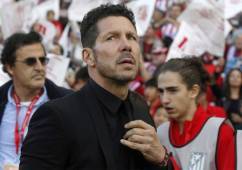 Diego Simeone explica que una de las claves de su equipo es que mantiene la filosofía pese a que los actores cambien. Foto EFE