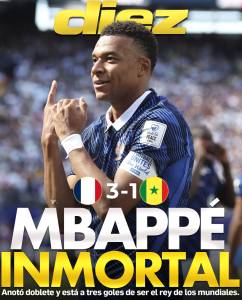 ¡Mbappé Inmortal! Se despachó con doblete ante Senegal