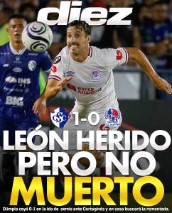 Olimpia sale herido ante Cartaginés por Copa Centroamericana