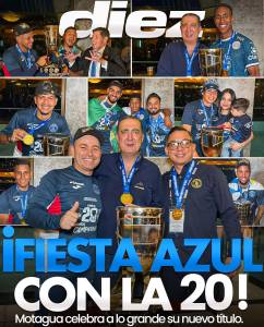 Fiesta azul: Motagua celebra por lo alto el título 20