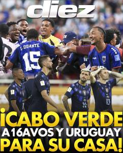 ¡Cabo Verde a 16avos y Uruguay para su casa!