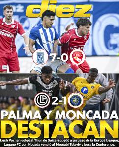 Palma y Moncada destacan en Europa