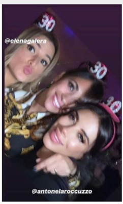 Antonela Rocuzzo y Daniella Semaan, radiantes en la fiesta de la mujer de Luis Suárez