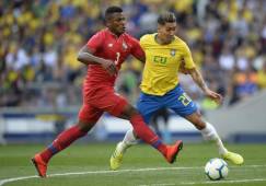 Los panameños marcaron el empate en una acción dobde había offside de Adolfo Machado. Foto: AFP.
