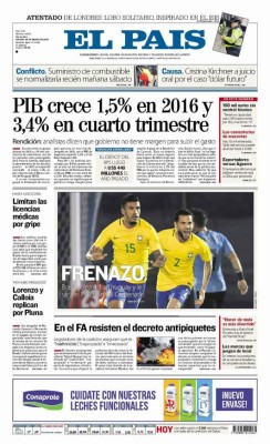 Portadas de hoy: Argentina se rinde a Messi y Honduras a ''TRUMPear'' a EUA