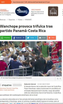 Escándalo de Paulo Wanchope le da la vuelta al mundo