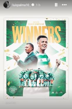 Posteo de Luis Palma en sus historias de Instagram.