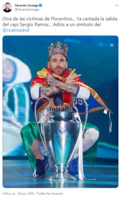 Así reaccionan los periodistas y el vacile de Mister Chip tras el adiós de Sergio Ramos del Real Madrid