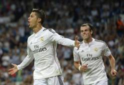 El Real Madrid goleó (5-1) al Elche con cuatro goles de Cristiano Ronaldo y uno de Gareth Bale. Foto AFP