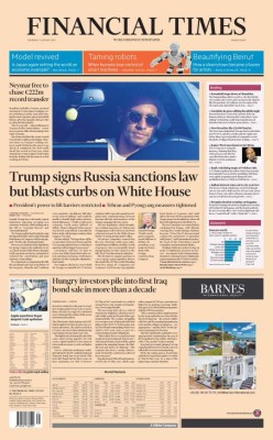 Neymar, protagonista de las portadas por el mundo con su salida del Barcelona