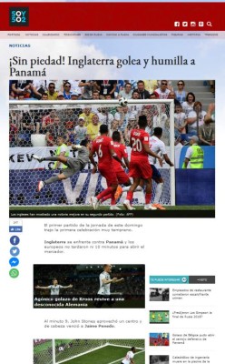 Así reaccionó la prensa mundial tras la paliza de Inglaterra sobre Panamá