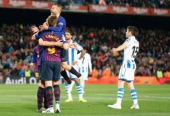 Con goles de Lenglet y Jordi Alba, el Barcelona derrotó a la Real Sociedad en el Camp Nou.