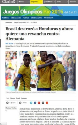 Prensa internacional: Brasil destroza y da paseo ante Honduras
