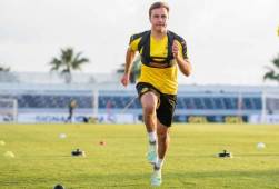 El alemán Mario Gotze confirmó que ha entrado en la tercera etapa de su recuperación y se unirá a los entrenos del Dortmund. Foto AFP