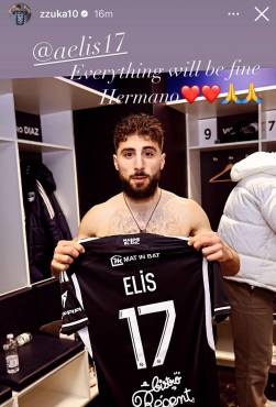 ”Todo estará bien, hermano”, escribió Zuriko Davitashvil, compañero de Elis en el Burdeos.