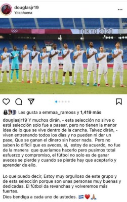 Los mensajes de los jugadores de la Sub-23 de Honduras tras la eliminación de Juegos Olímpicos
