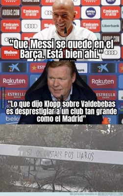 Los memes hacen pedazos a Messi y Barcelona por perder el Clásico contra el Real Madrid
