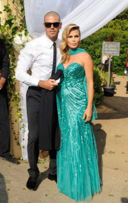 Xavi Hernández contrae matrimonio en Blanes con Nuria Cunillera.