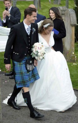 La boda escocesa de Andy Murray y Kim Sears en Fotografías