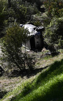 Tiger Woods: Imágenes impactantes de su accidente y rescate en Los Ángeles, Estados Unidos
