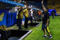 El entrenador Diego Maradona tras la clasificación de Dorados.
