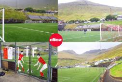 El Flotugerdi Stadium es uno de los estadios más hermosos de las Islas Feroe a pesar de ser muy pequeño.