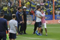 Entrenamiento de Boca previo a la final de la Copa Libertadores de America contra River Plate.