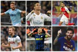 Este fin de semana se juegan partidos muy emocionantes en las pricipales ligas de Europa y los goleadores buscan aumentar la suma de anotaciones.