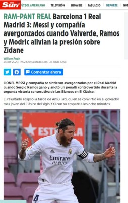 'Inquietante sospecha y vuelve siempre', la prensa mundial sobre el 'asalto' del Real Madrid al Barcelona