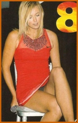 ¡Agachadas y tremendos descuidos! de María Sharapova dentro y fuera de la cancha