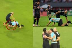 El guardaespaldas de Messi fue humillado en Panamá: aficionado logra derribarlo para abrazar al astro argentino