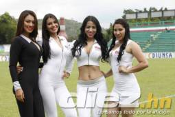 Ellas engalanaron la previa del clásico Marathón-Motagua y se robaron los suspiros en el Yankel Rosenthal.