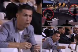 El gesto de Cristiano Ronaldo con un niño que invadió la gala: un guardia quiso pararlo