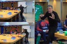 ¡Volaron las botellas! Tremendo regaño de Luis Enrique a los jugadores del PSG en la Champions