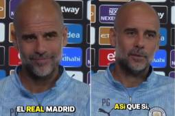 Esa sonrisa lo dice todo: la reacción de Pep Guardiola por enfrentar otra vez Real Madrid en la Champions