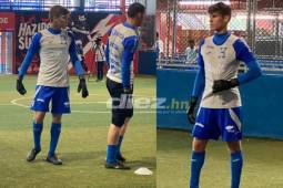 Delwin Flores trabaja incansablemente con la ilusión de recibir la aprobación de Reynaldo Tilguath en estos microciclos de la Sub-20 catracha.